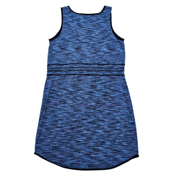 Activewear Dress Athleta Paddle Out Size M Blue Black Space Dye Stretch Tank - Picture 8 of 9